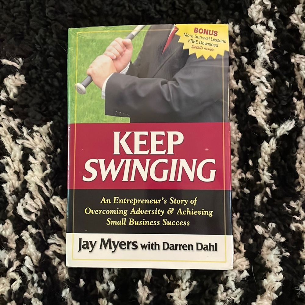 Keep swinging by J Myers with Darren Dahl hardback book